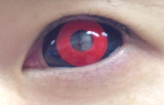 [Black Red] Lentes Sclera (Par)