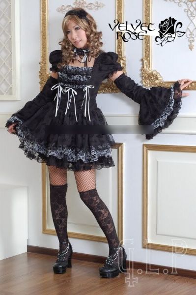 Vestido Gothic Lolita (Cod.RPL007)