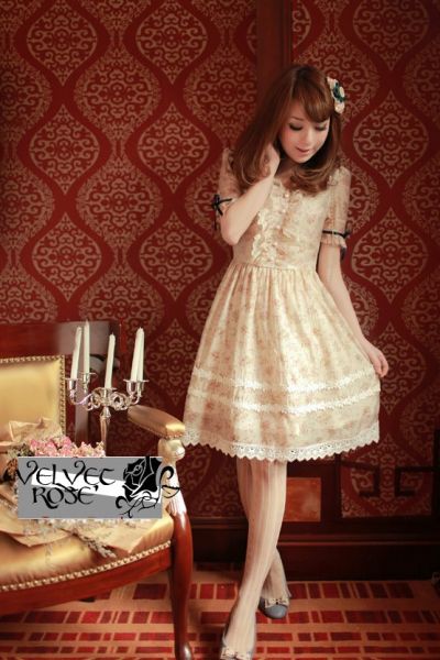 Vestido Gyaru Floral (Cod.RP002)