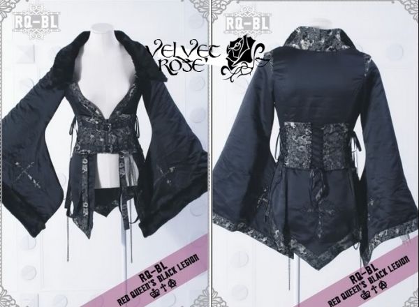 Casaco Feminino Kimono Gothic Visual Kei (Cod.RPVK004) - Velvet Rose Store