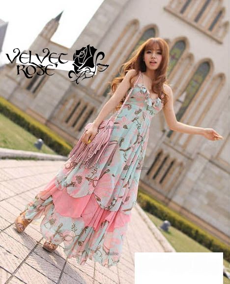 Vestido Longo Floral (Cod.RP004)