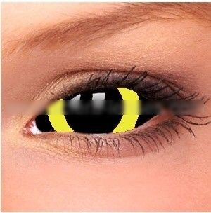 [Black Yellow] Lentes Sclera (Par)